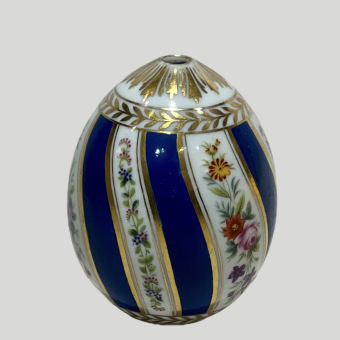 Яйцо пасхальное с цветочными гирляндами, Россия, ИФЗ, XIX век